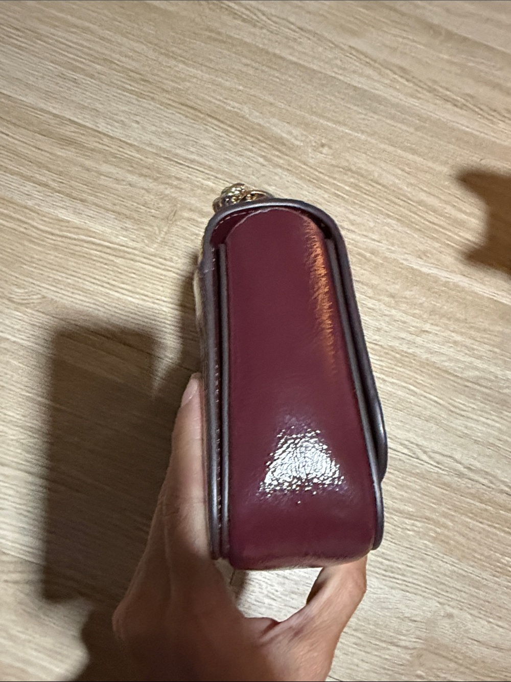Kate Spade Metallic Runway/Collectible Silver, Rose Gold Heart-Accent Crossbody - Picture 5 of 15